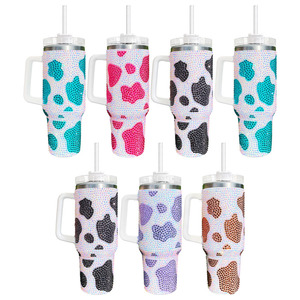 Vaso Térmico Reutilizable de Acero Inoxidable con Aislamiento de 24 Horas, Tapa con Asa y Pajita, 40oz, Minimalista, para Camping - Product Image 1