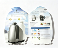 Brochure de luxe découpée à l'emporte-pièce avec dorure à chaud, pliée en forme spéciale haut de gamme, personnalisée avec impression de logo