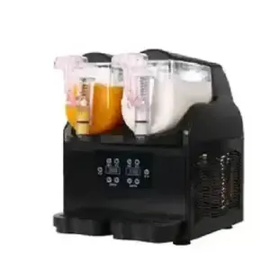 Máquina de aguanieve multifuncional de-2 A-3 grados, máquina de aguanieve de bebida congelada de doble cuenco de acero inoxidable para restaurante de comida rápida