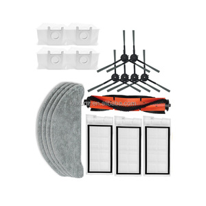 Kit de remplacement de brosse latérale principale, filtre HEPA, tampon en microfibre, sac à poussière, compatible avec les accessoires de robot aspirateur Xiao Mi <span class=keywords><strong>Roidmi</strong></span> <span class=keywords><strong>Eve</strong></span> Plus - Product Image 1