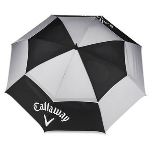 Compra a granel de apertura automática a prueba de viento <span class=keywords><strong>paraguas</strong></span> de golf ventilado de doble capa de viaje en <span class=keywords><strong>blanco</strong></span> y negro con agujeros en el interior - Product Image 3
