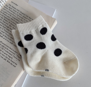 <span class=keywords><strong>Calcetines</strong></span> de Punto con Diseño de Lunares para Bebés Recién Nacidos, Color Combinado, <span class=keywords><strong>Calcetines</strong></span> de Algodón para Bebés - Product Image 6