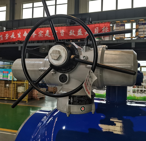 Actuated Ball DN800 DN1200 <b>Worm</b> Gear WCB Carbon Steel Industrial Control for Pipeline System Ball Valve Ball Valve 10 Inch - Product Image 4
