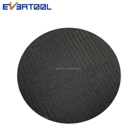 EVERTOOL Plaque de ponçage et de polissage en métal à 6 boulons, 5 pouces, rouge, en PU souple, sans trou, avec support auto-agrippant pour ponceuse orbitale aléatoire