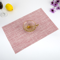 Vente directe d'usine, design carré classique, écologique, mélange de PVC et de polyester, épaisseur 1 mm, set de table moderne pour la maison