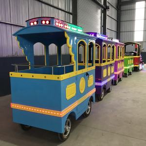 Suministro directo de fábrica Amusement Funfair Rides Tren sin rieles con pilas, <span class=keywords><strong>Thomas</strong></span> Smile Face Train para niños - Product Image 6