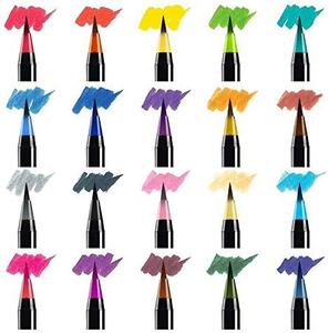 New Đến Nghệ Thuật Vẽ Đánh Dấu 20 + 1 Gói Màu Nước Bàn Chải Nghệ Thuật Bút Đánh Dấu Thiết Lập - Product Image 5