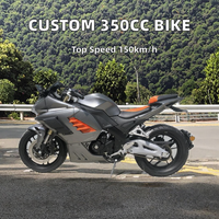 Motocyclettes sportives automatiques de 400 cm3 personnalisées en usine, pour adultes, à essence, pour l'extérieur, avec une vitesse allant jusqu'à 150 km/h