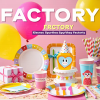 personnalisé fête d'anniversaire décoration motif fête vaisselle jetable assiettes et tasses en papier ensemble
