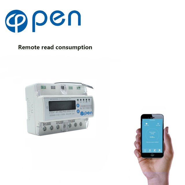 Open ElectricThree Phase Electricity Meter WIFI Remote Control Smart Switch with Energy Monitoring Over Undervoltage protection