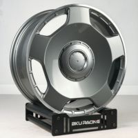 Jantes forgées Bku pour Rolls Royce Ghost Spectre Phantom Cullinan Wraith 23 24 pouces, alliage noir mat personnalisé, 5x120