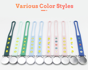 Am azon perline in Silicone fai da te supporto per ciuccio per bambini all'ingrosso Clip per ciuccio Logo Laser Standard BPA Free Silicone <span class=keywords><strong>Baby</strong></span> massaggiagengive giocattoli - Product Image 6