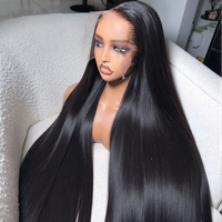 Perruques de cheveux naturels vietnamiens bruts 15A, sans colle, avec dentelle frontale HD complète, perruques frontales en dentelle HD avec cheveux indiens bruts alignés sur les cuticules
