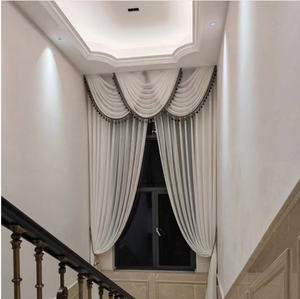 Cortinas de Estilo Moderno, Tejido Texturizado de Poliéster, Peso Medio, Hechas a Medida, Personalizadas, de Poliéster/Lino, de Fábrica - Product Image 3
