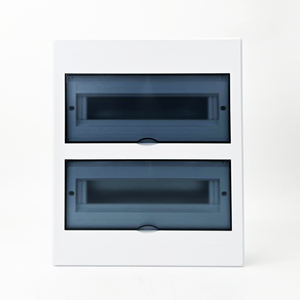 Boîtier de distribution de <span class=keywords><strong>tableau</strong></span> électrique YLK à 30 voies, double rangée, panneau en plastique connecté, <span class=keywords><strong>disjoncteur</strong></span>, installation encastrée - Product Image 1