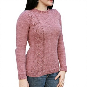 Custom Women O-Neck Oversized Pullover Standard Collar Fleece Cotton 300 GSM Quick Dry Breathable Anti-Wrinkle Winter Riding - Product Image 4