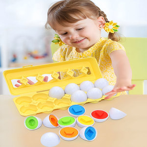 Giocattoli Educativi per la Prima Infanzia: Uova Intelligenti da Abbinare per Bambini di 3 Anni, Gioco di Riconoscimento delle Forme con Uova Artificiali Staccabili - Product Image 2
