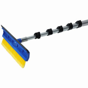 Brosse professionnelle Hydro Power à poils doux avec raclette pour neige sur les fenêtres, 10 pouces, bleue - Product Image 6