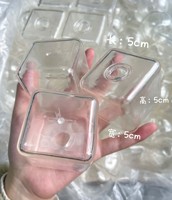 Balle vide ronde transparente en TPR pour le soulagement du stress, jouet de décompression DIY, conteneur pour jouet DIY, balle anti-stress, balle à eau