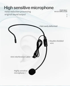 SHIDU 25W Haut-parleur portable Bluetooth rechargeable avec <span class=keywords><strong>effet</strong></span> d'écho, mini amplificateur vocal pour salle de classe, amplificateur vocal portable pour enseignant - Product Image 5