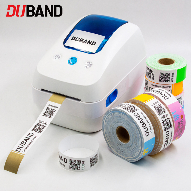 Direct Thermal Printable Wristbands for Hospital Medical Use Event Management High Speed Printing Patient Identification
