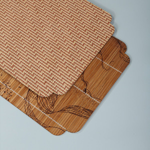 Handmade Bamboo Woven Tea <b>Mat</b> Set Irregular Shape Zen Style Heat Insulating Waterproof Tea Table Runner With Cups Coasters - Product Image 4