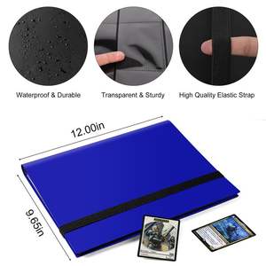 Reliure pour cartes de sport en PP bleu à 9 emplacements avec 360 pochettes - Product Image 6