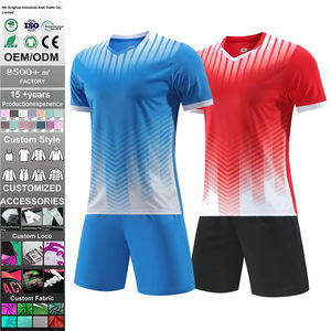 Camisetas de Fútbol Personalizadas para Hombre, Conjuntos de Uniformes de Equipo de Fútbol, Poliéster/Algodón, Secado Rápido y Transpirable, Manga Corta - Product Image 1