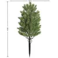 Aksesoris Dekorasi Taman Natal, Cabang Pinus Pohon Natal Buatan, Tanaman Pinus untuk Rumah