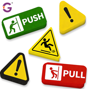 Autocollants de sécurité personnalisés, autocollants en vinyle imperméables, impression pour laboratoire et fonctions d'avertissement, autocollants découpés à la forme, durables - Product Image 1