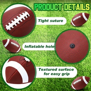 Ballons de football en cuir composite pour entraînement en extérieur et en intérieur, pour la pratique sportive et les jeux récréatifs, en gros - Product Image 3