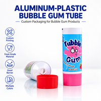 Tube Pasta Gigi Aluminium Plastik Ukuran Perjalanan 12.7 35mm Kemasan Pasta Gigi Tutup Ulir Logo Cetak UV Kustom