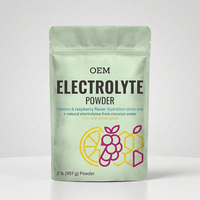 Suplemento Dietético en Polvo de Electrolitos Complejos de Marca Privada OEM, 2LB 907g, Sabor Limón y Frambuesa