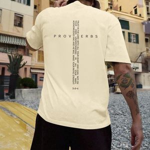 เสื้อยืด FOXA สำหรับผู้ชาย แขนสั้น ผ้าฝ้าย 100% ระบายอากาศได้ดี ดีไซน์ลายกากบาท - Product Image 5
