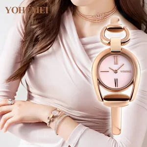 Reloj de moda elegante para chicas, resistente al agua, de lujo, oro rosa, pulsera de alta calidad