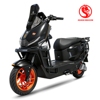 Scooter électrique longue portée avec moteur puissant sans balais, cadre en acier renforcé, moto électrique multicolore pour adultes
