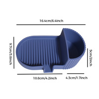Support à Savon en Silicone à Séchage Rapide avec Compartiment de Rangement, Antidérapant, pour Évier de Salle de Bain et Cuisine