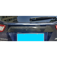 For Subaru XV 2012-2017 2018-2023 Carbon Fiber Look Emblem Rear Trim Strip Trunk Rear Tailgate Exterior Decoration