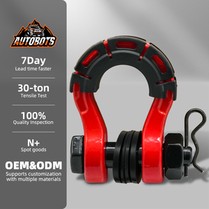 AUTOBOTS Manilles de charge d'ancrage robustes et robustes personnalisées Manilles d'arc en acier au carbone tout-terrain Manille <span class=keywords><strong>à</strong></span> <span class=keywords><strong>anneau</strong></span> en D Type Us - Product Image 1