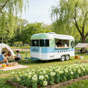 Chariot alimentaire à frein renforcé, chariot mobile stable pour une utilisation sécurisée dans les zones urbaines à fort trafic - Product Image 1