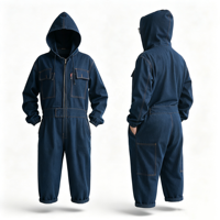 Overol de Trabajo con Capucha, Unisex, Multibolsillos, Resistente, para Reparación de Automóviles, Construcción, Almacén, Uniforme de Seguridad, Cortavientos