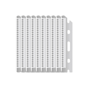 Tondeuse à sourcils à 10 lames, tondeuse à sourcils à large et micro-espacement avec grille, lame en acier inoxydable, rasoir à sourcils - Product Image 2
