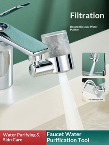 Prolongateur de Robinet de Cuisine Rotatif Universel avec <span class=keywords><strong>Filtre</strong></span> en Coton PP et Dispositif Moussant Universel Anti-éclaboussures - Product Image 1