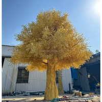 Grand arbre à souhaits artificiel d'intérieur décoratif unique pour hôtel Arbre de banian artificiel luxuriant pour décoration extérieure