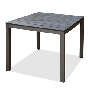 Long Ang Best-Selling Modern Outdoor Dining <b>Table</b> Set Rattan Furniture for Restaurant Terrace Beach <b>Aluminum</b> Frame Wood Material - Product Image 1