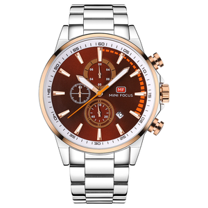 Reloj Mini Focus Deportivo, de Moda, de Negocios, Antiguo, de Lujo, de Cuarzo, Resistente al Agua, con Correa de Acero Inoxidable, Visualización de Fecha, Manecillas Luminosas, para Hombre - Product Image 4
