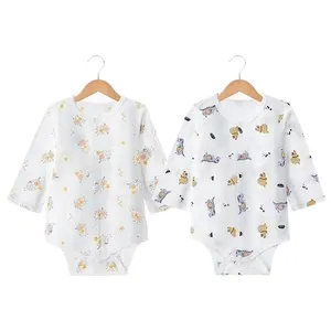 Baby Pajamas Wear Customizable Newborn Baby Rompers Zipper Clothes Baby Sleepsuit