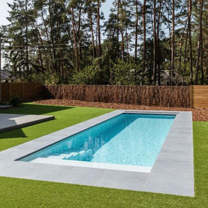 Tàu từ Mỹ và Tàu trong 3 ngày nhỏ 4.3M 14ft trên mặt đất hồ bơi Spa nước vui vẻ inground sợi thủy tinh hồ bơi ngoài trời - Product Image 3