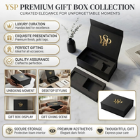 Caja de Regalo Magnética Rígida de Lujo Personalizada con Inserto Multicapa con Divisiones para Empaque de Conjuntos de Regalo de Joyería y Electrónicos de Lujo