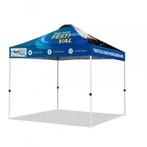 Tienda de campaña con dosel con marco de aluminio personalizado 10x10: refugio emergente para exteriores con durabilidad de Grado Profesional, ideal para eventos en la playa y más